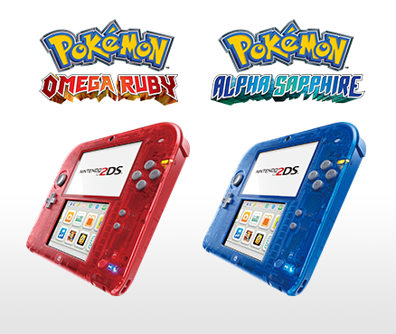 Nintendo 2ds Transparent Red And Nintendo 2ds Transparent Blue