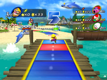 super mario party wii game