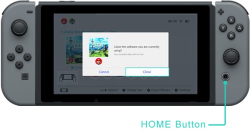 home button nintendo switch
