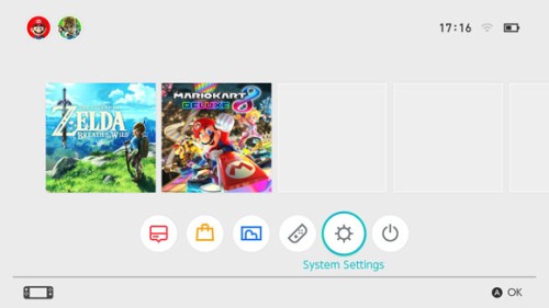 nintendo switch system software