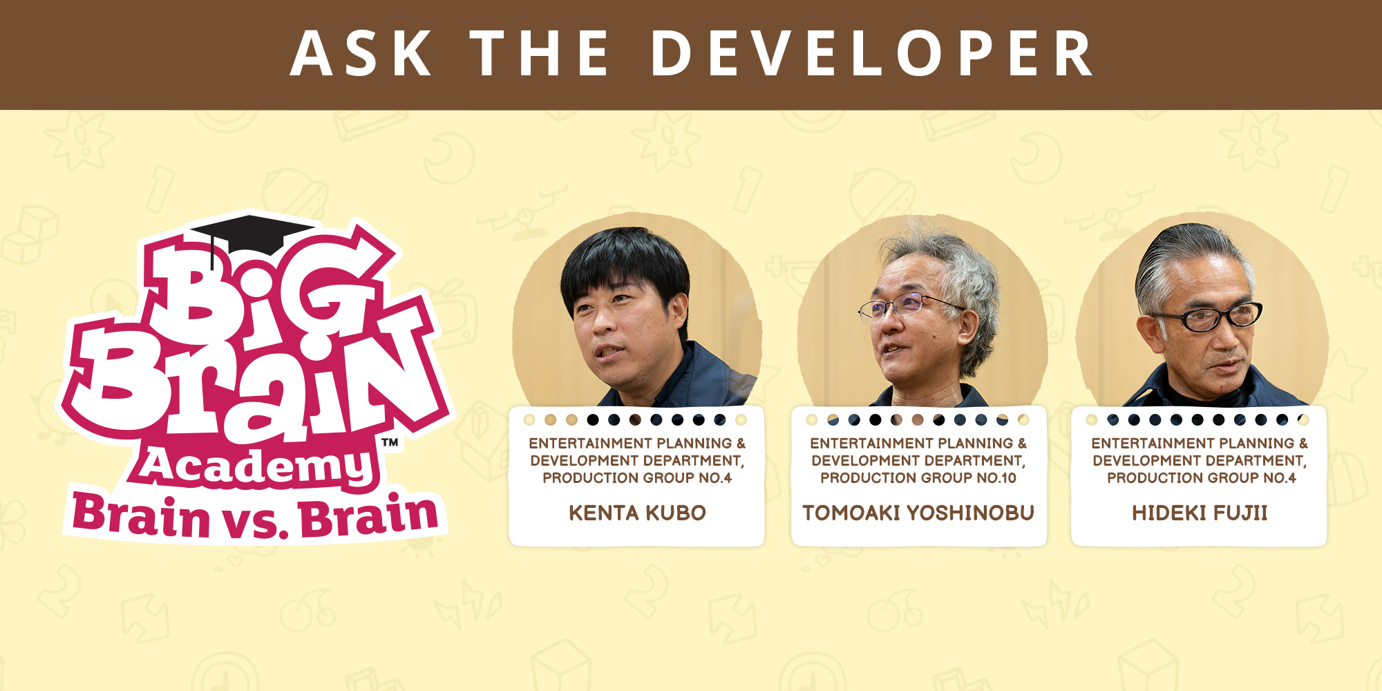 Ask the Developer Vol. 3, Big Brain Academy: Brain vs. Brain